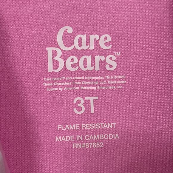 Care Bears Cheer Rainbow Bear Flame Resistant Romper Pajamas 3T NEW - Picture 3 of 6